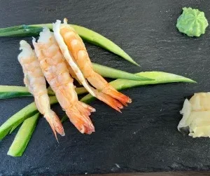 Shrimp sashimi