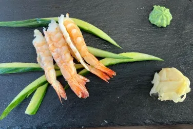 Shrimp sashimi